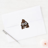 grappige poep emoji ster sticker (Envelop)