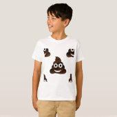 grappige poep emoji t-shirt (Voorkant volledig)