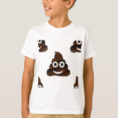grappige poep emoji t-shirt (Voorkant)