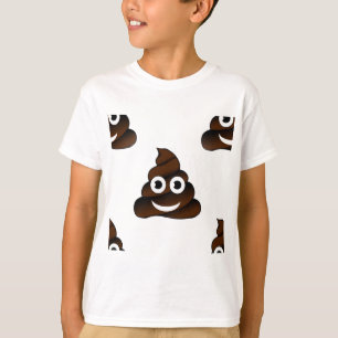 grappige poep emoji t-shirt