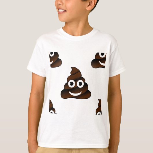 grappige poep emoji t-shirt (Voorkant)