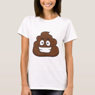 grappige poep emoji t-shirt