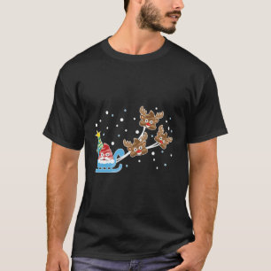 Grappige poep emoji voor kerst t-shirt