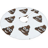 grappige poep emoji xmas kerstboomskirt kerstboom rok (Gekanteld)