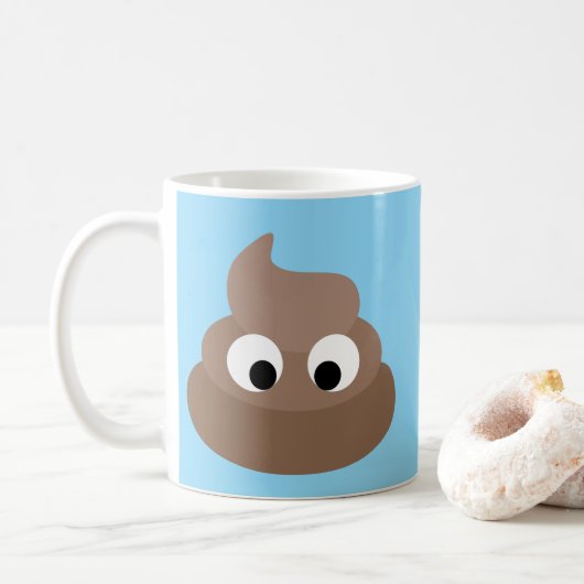 GRAPPIGE POEP KOFFIEBEKER KOFFIEMOK (Met donut)