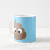 GRAPPIGE POEP KOFFIEBEKER KOFFIEMOK (Voorkant links)