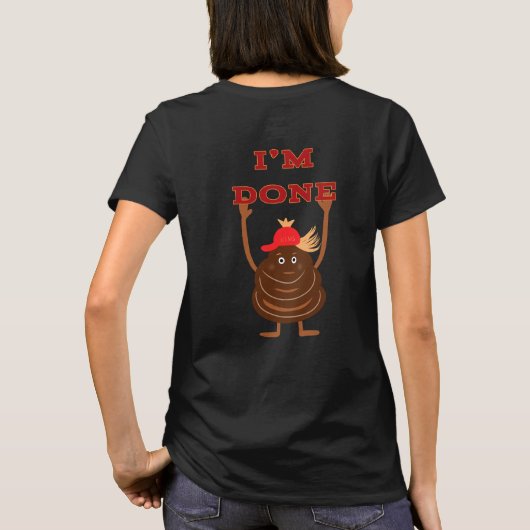 Grappige poep t-shirt (Achterkant)