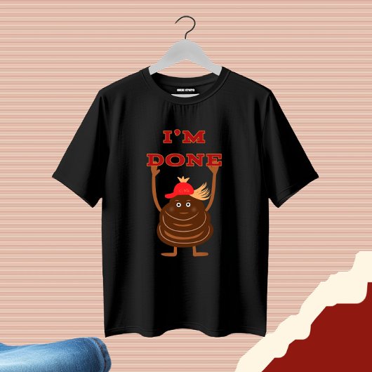 Grappige poep t-shirt