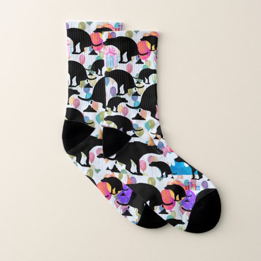 Grappige poepende hond passief hilarisch sokken (Paar)