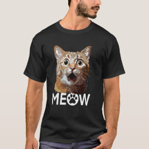 Grappige Poes Mijauwen Kat Mevrouw Kitten Moeder V T-shirt