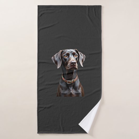 Grappige Pointer T-shirt Pointer Moeder Vader Hond Badhanddoek (Badhanddoek)