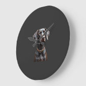 Grappige Pointer T-shirt Pointer Moeder Vader Hond Grote Klok (Hoek)