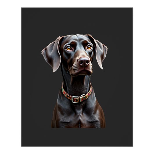 Grappige Pointer T-shirt Pointer Moeder Vader Hond Perfect Poster (Voorkant)