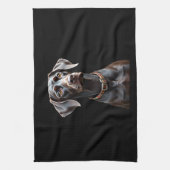 Grappige Pointer T-shirt Pointer Moeder Vader Hond Theedoek (Verticaal)