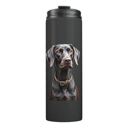 Grappige Pointer T-shirt Pointer Moeder Vader Hond Thermosbeker (Voorkant)