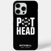 Grappige Poker Humor Pot Head Case-Mate iPhone Case (Achterkant)