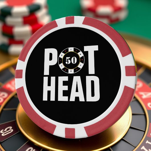 Grappige Poker Humor Pot Head Poker Chips