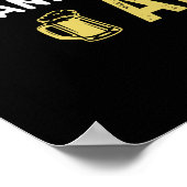 Grappige poker mensen bier woord kunst poster (Hoek)