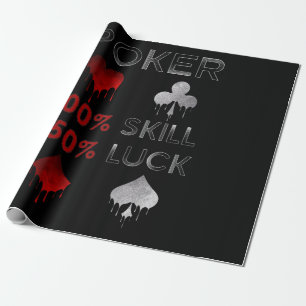 Grappige Poker   Poker 100% vaardigheid en 50% gel Cadeaupapier