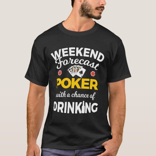Grappige Poker Speler Lange Mouw T Shirt (Voorkant)