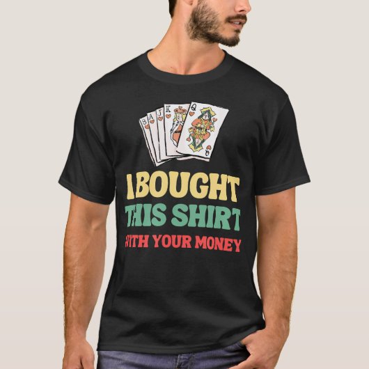 Grappige Poker T-shirt (Voorkant)