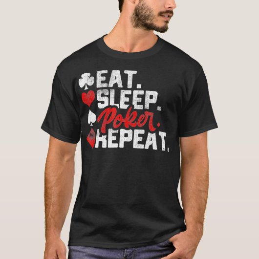 Grappige Poker Teas Holdem Speler Casino Gift T-shirt (Voorkant)