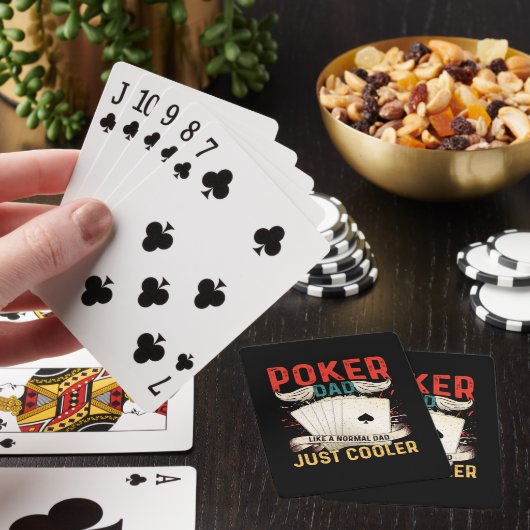 Grappige Poker Vader woordkunst  Pokerkaarten (Insitu)