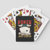Grappige Poker Vader woordkunst  Pokerkaarten (Achterkant)