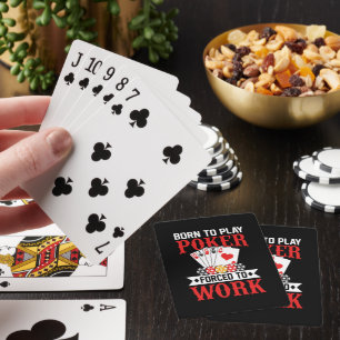 Grappige poker werk woordkunst pokerkaarten