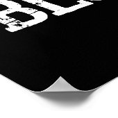 Grappige poker woord art Gambling Casino Poster (Hoek)