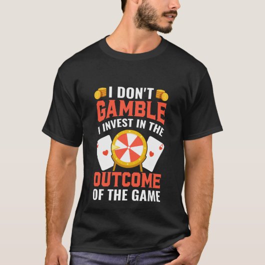 Grappige poker woordkunst t-shirt (Voorkant)