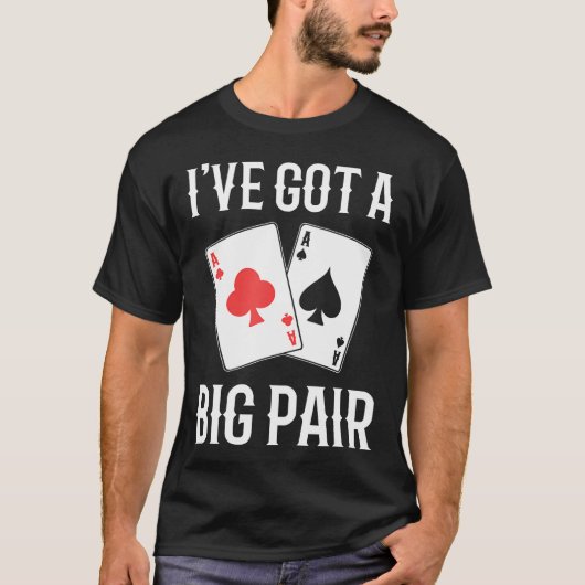 Grappige Pokerspeler T-shirt (Voorkant)