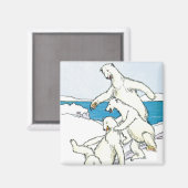 Grappige Polar Beren Magneet (Voorkant / Achterkant)