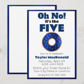 Grappige Politie Donut 50e Verjaardag Kaart (Voorkant / Achterkant)