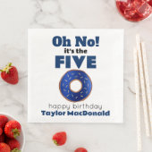 Grappige Politie Donut 50e Verjaardag Servet (Insitu)