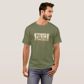 Grappige politieagent auto licentie Bord Graphic T-shirt (Voorkant volledig)
