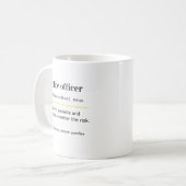 Grappige politieagent Cadeau koffiemok (Voorkant links)