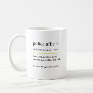 Grappige politieagent Cadeau koffiemok