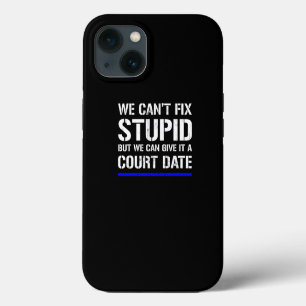 Grappige politieagent iPhone 13 hoesje
