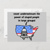 grappige politiek briefkaart (Voorkant / Achterkant)