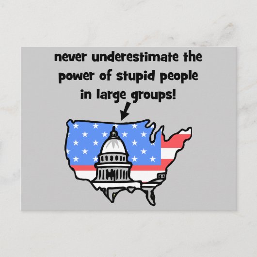 grappige politiek briefkaart (Voorkant)