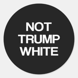 Grappige Politiek Niet Trump Wit Anti Trump Politi Ronde Sticker