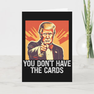 Grappige Politiek Supporter Trump Je Hebt Geen Pas Kaart