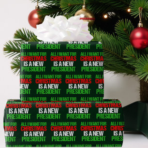 Grappige politieke alles wat ik wil voor kerst Pre Cadeaupapier