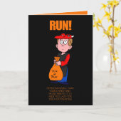 Grappige Politieke anti-Democraten Halloween Kaart (Gele Bloem)