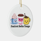 Grappige politieke feministische koffieliefhebber  keramisch ornament (Rechts)