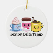 Grappige politieke feministische koffieliefhebber  keramisch ornament (Voorkant)