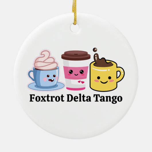 Grappige politieke feministische koffieliefhebber  keramisch ornament (Achterkant)