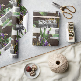 Grappige politieke grap bos klimaatverandering sat cadeaupapier