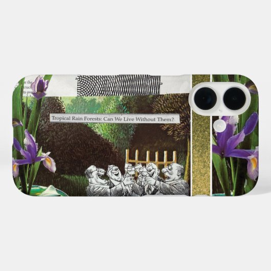 Grappige politieke grap bos klimaatverandering sat Case-Mate iPhone case (Achterkant (horizontaal))